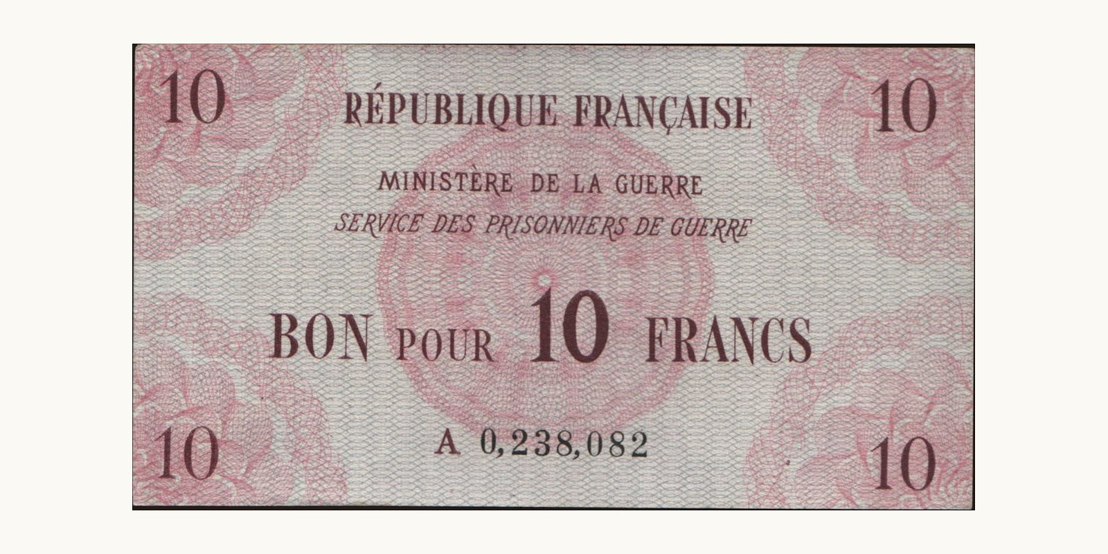 10 franc France 1945 — Front side