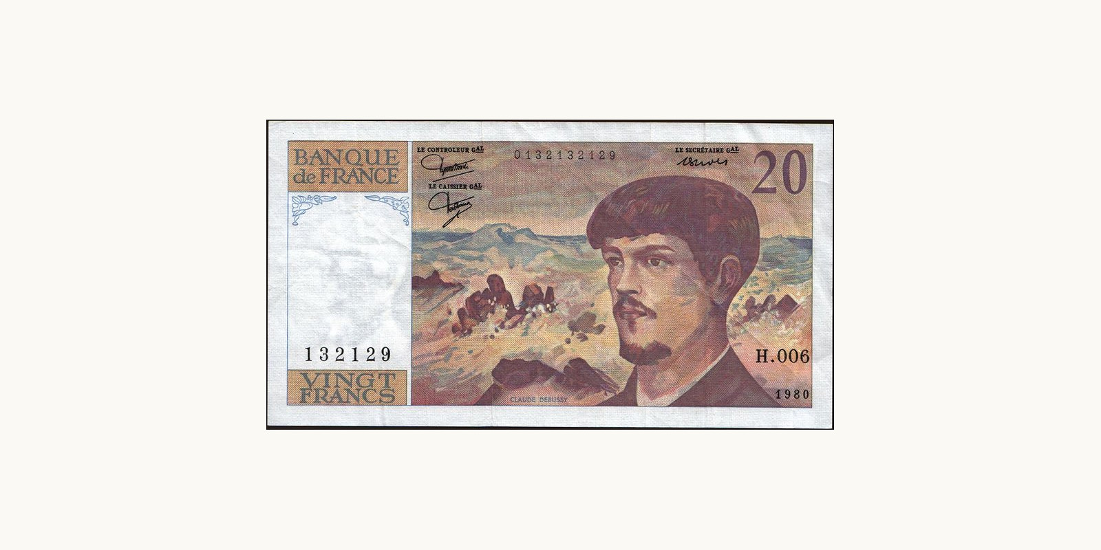 20 franc Франция 1980 — Лицевая сторона
