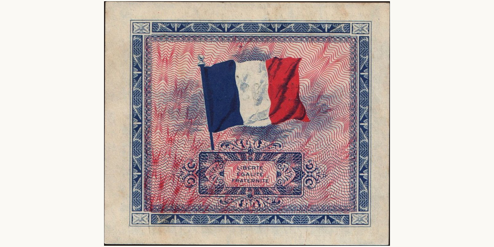 10 franc France 1944 — Back side