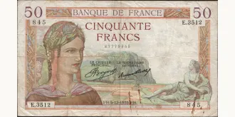 50 francs 1935