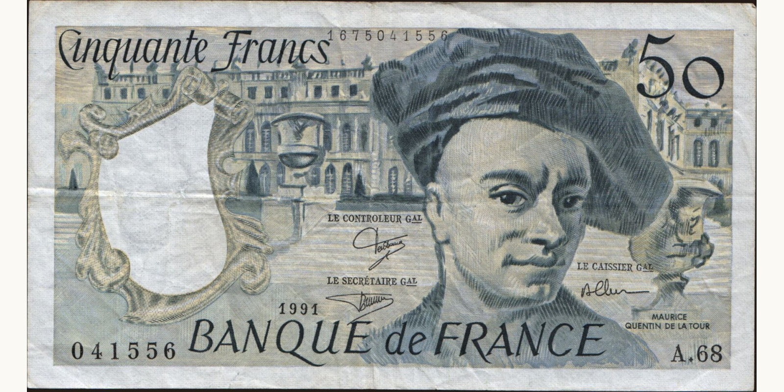 50 franc France 1991 — Front side