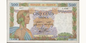 500 francs 1942