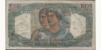 1000 francs 1950