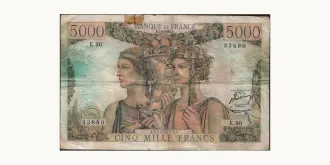 5000 francs 1952