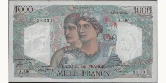 1000 francs 1948