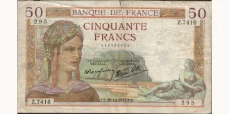 50 francs 1937