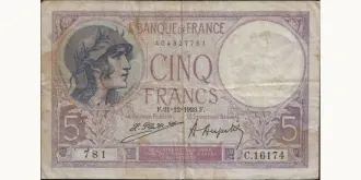 5 francs 1923