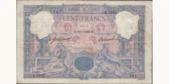 100 francs 1909