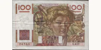100 francs 1951