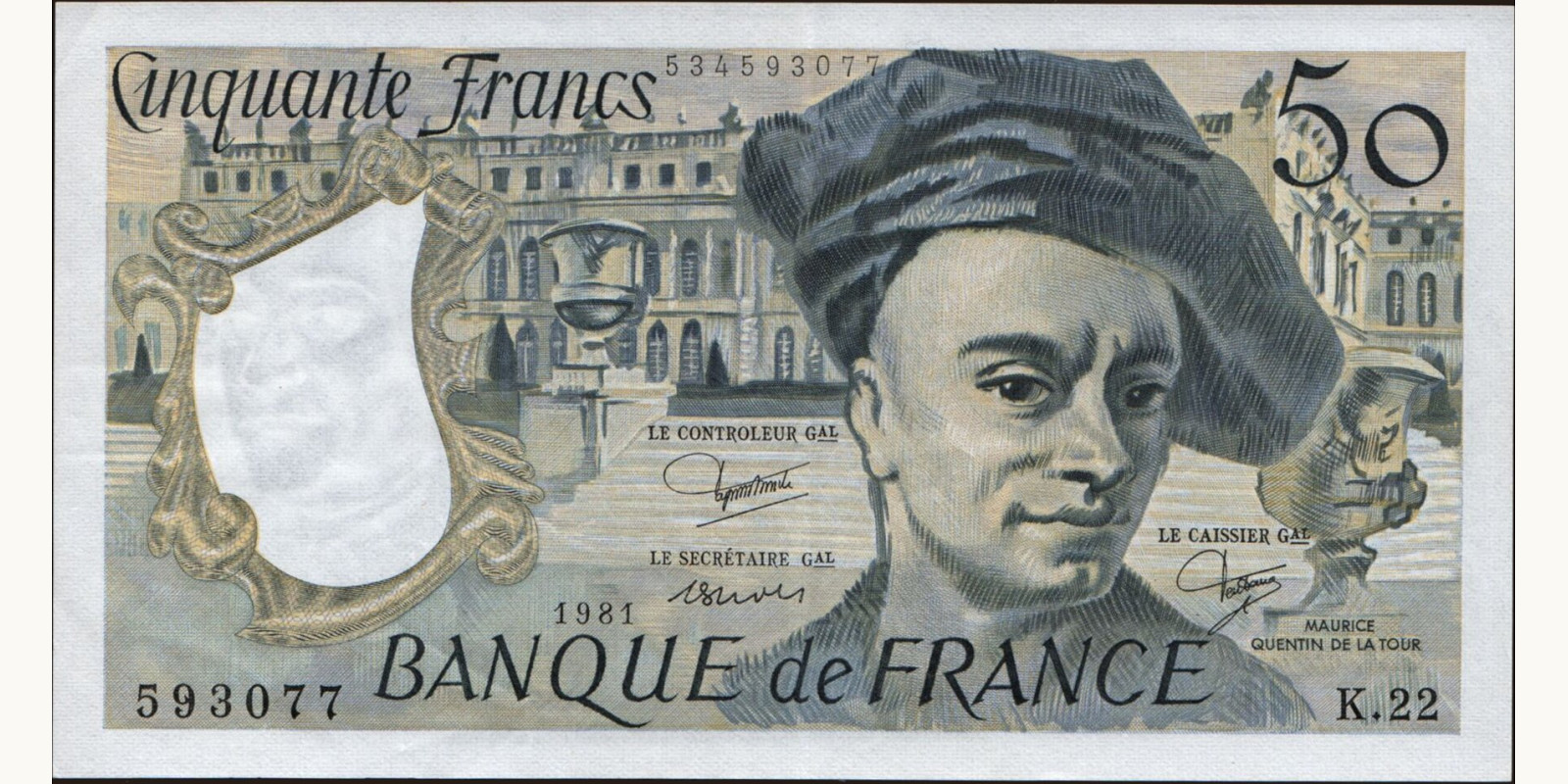 50 franc France 1981 — Front side