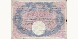 50 francs 1915