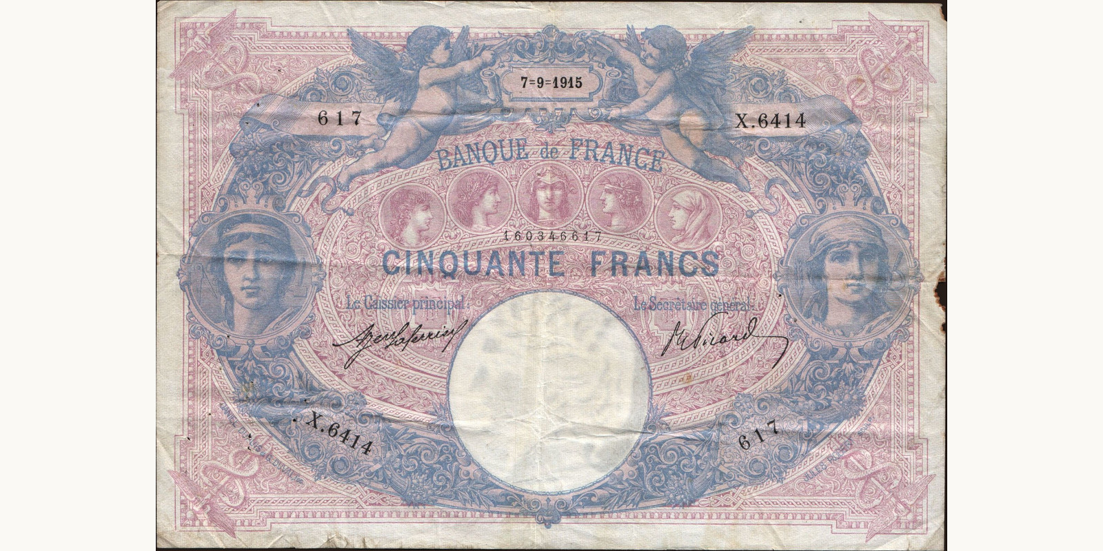 50 franc 1915