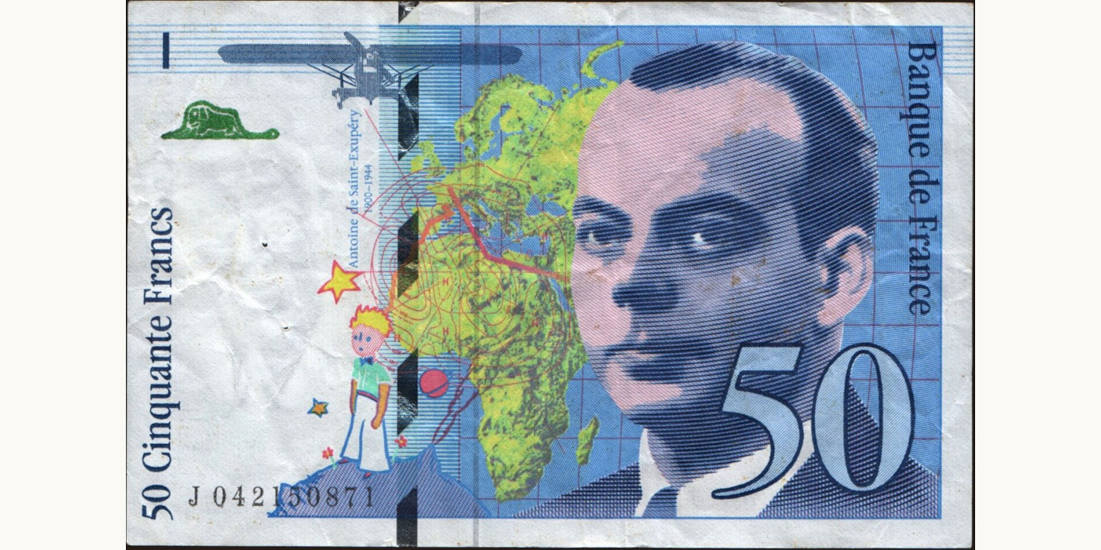 50 franc France 1997 — Front side