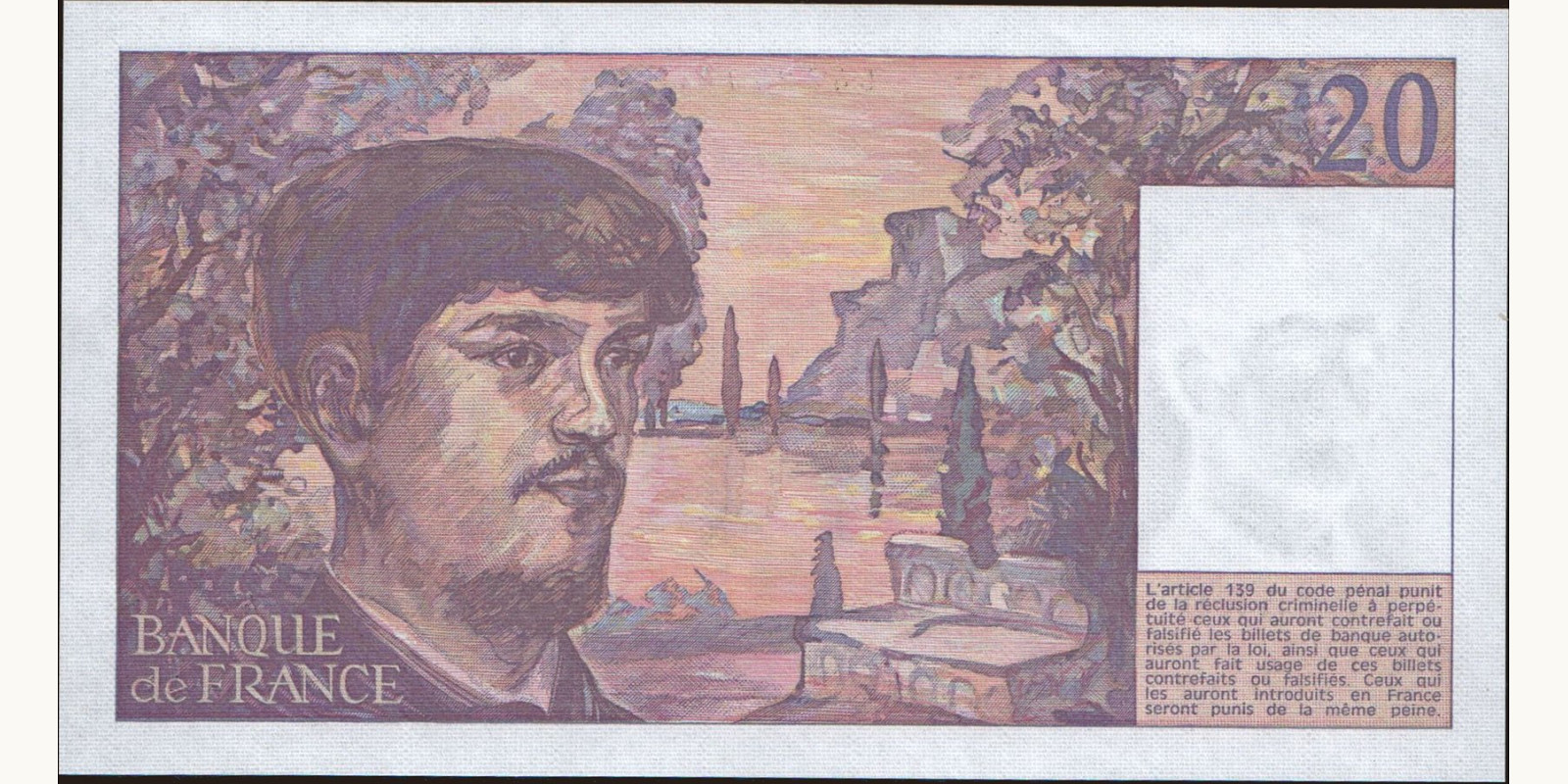 10 franc Франция 1987 — Оборотная сторона