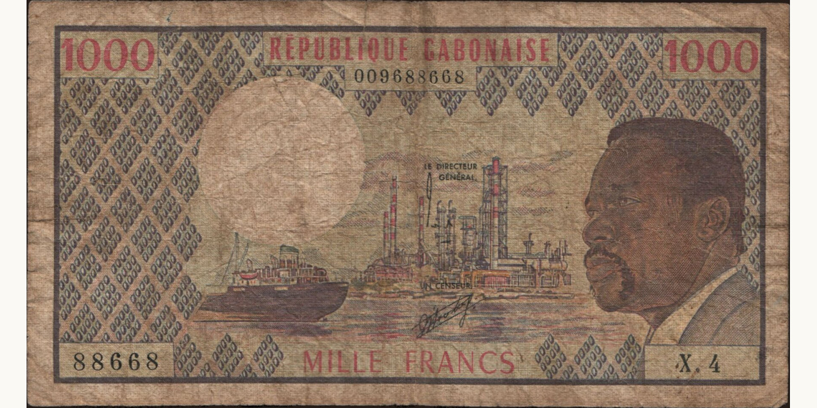 1000 franc 1974