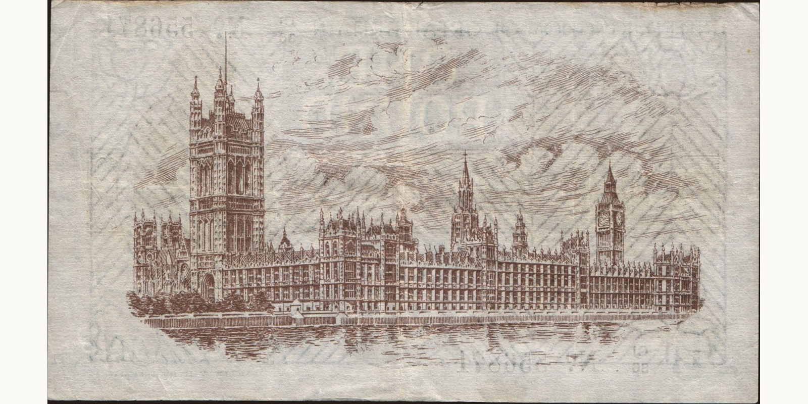 1 pounds United Kingdom 1922 — Back side