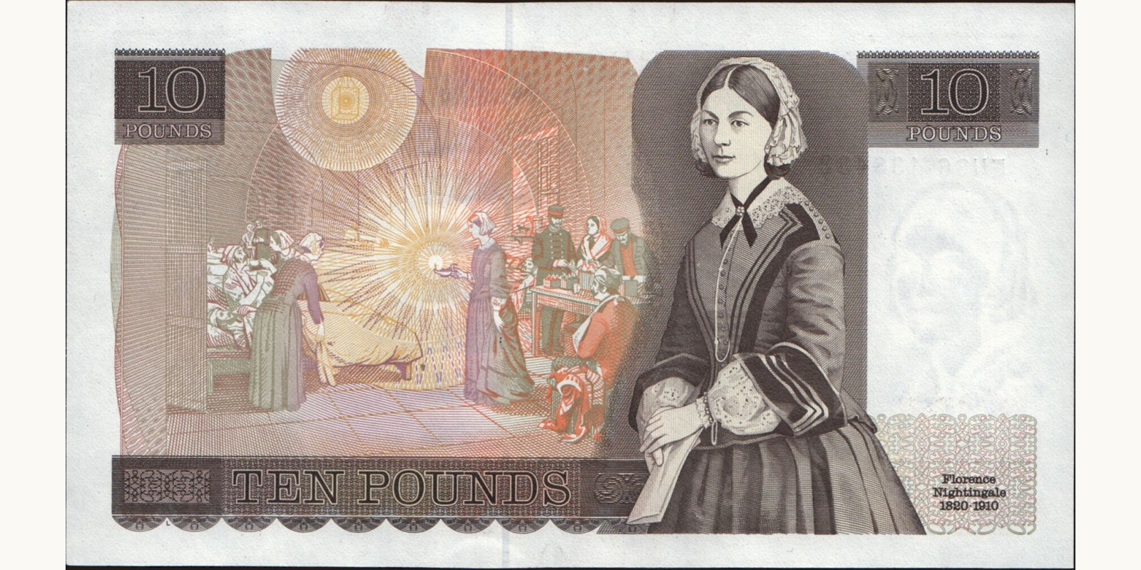 10 pounds United Kingdom 1988 — Back side