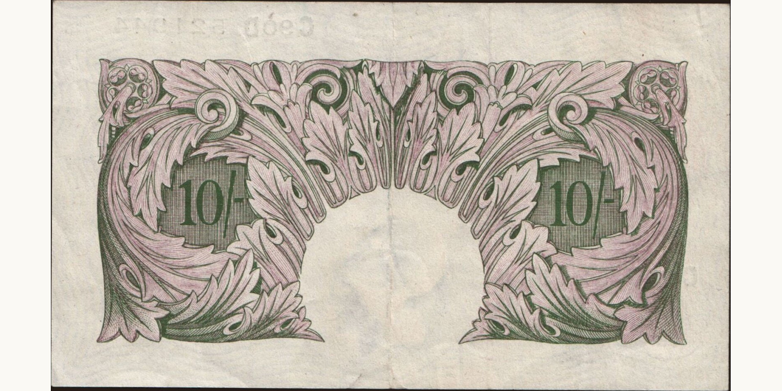 10 shilling United Kingdom 1940 — Back side