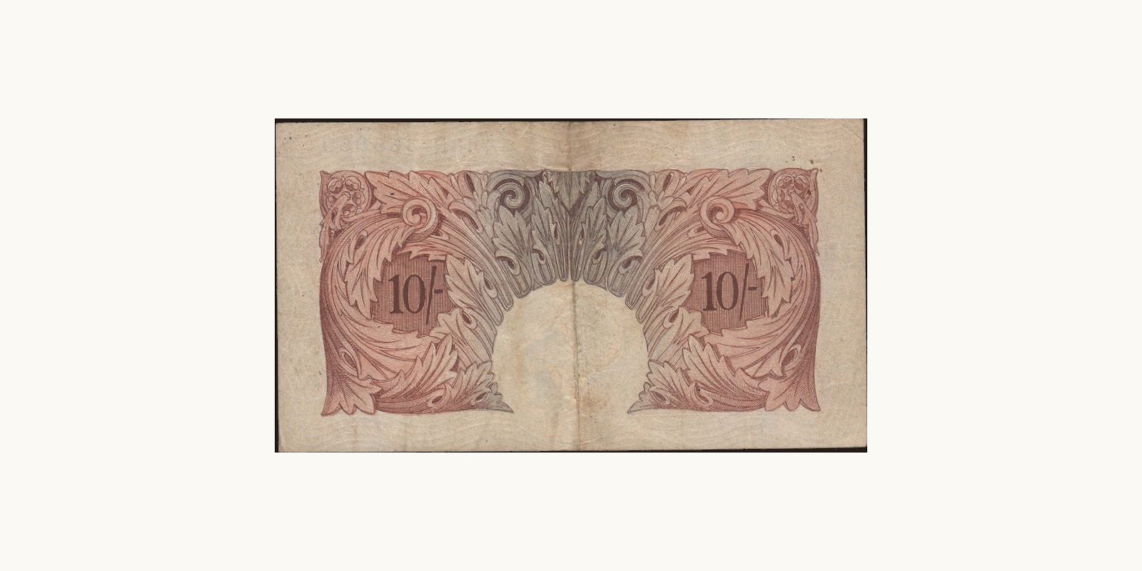 10 shilling United Kingdom 1948 — Back side