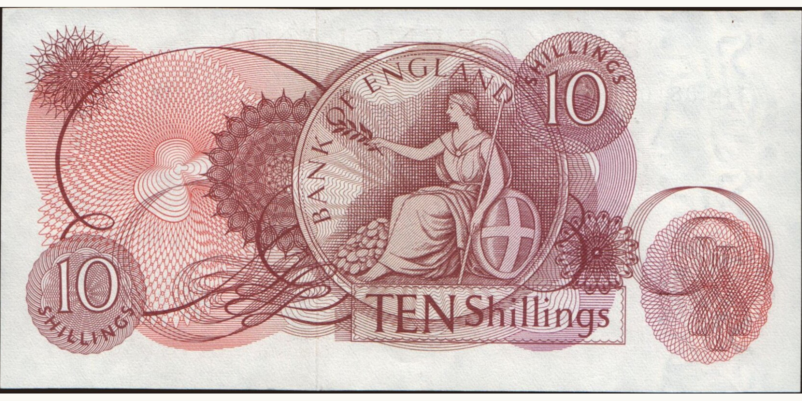 10 shilling Великобритания 1962 — Оборотная сторона