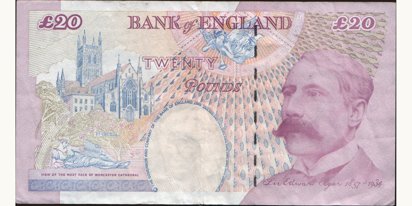 20 pounds United Kingdom 2004 — Back side