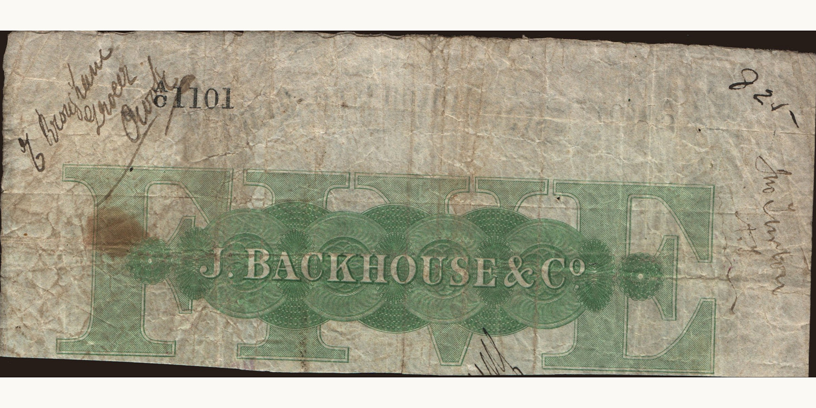 5 pounds United Kingdom 1883 — Back side