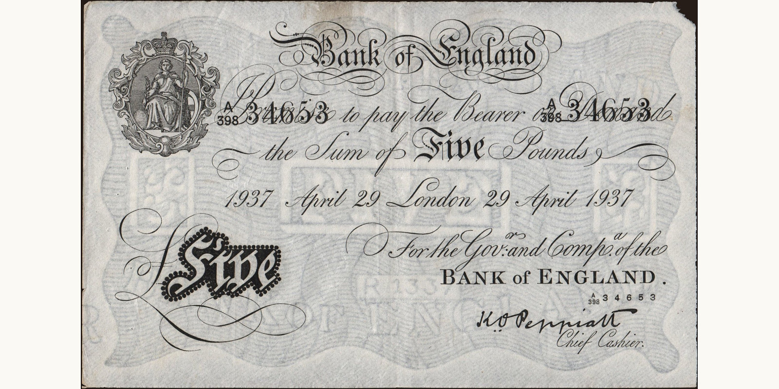 5 pounds 1937