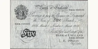 5 pounds 1956