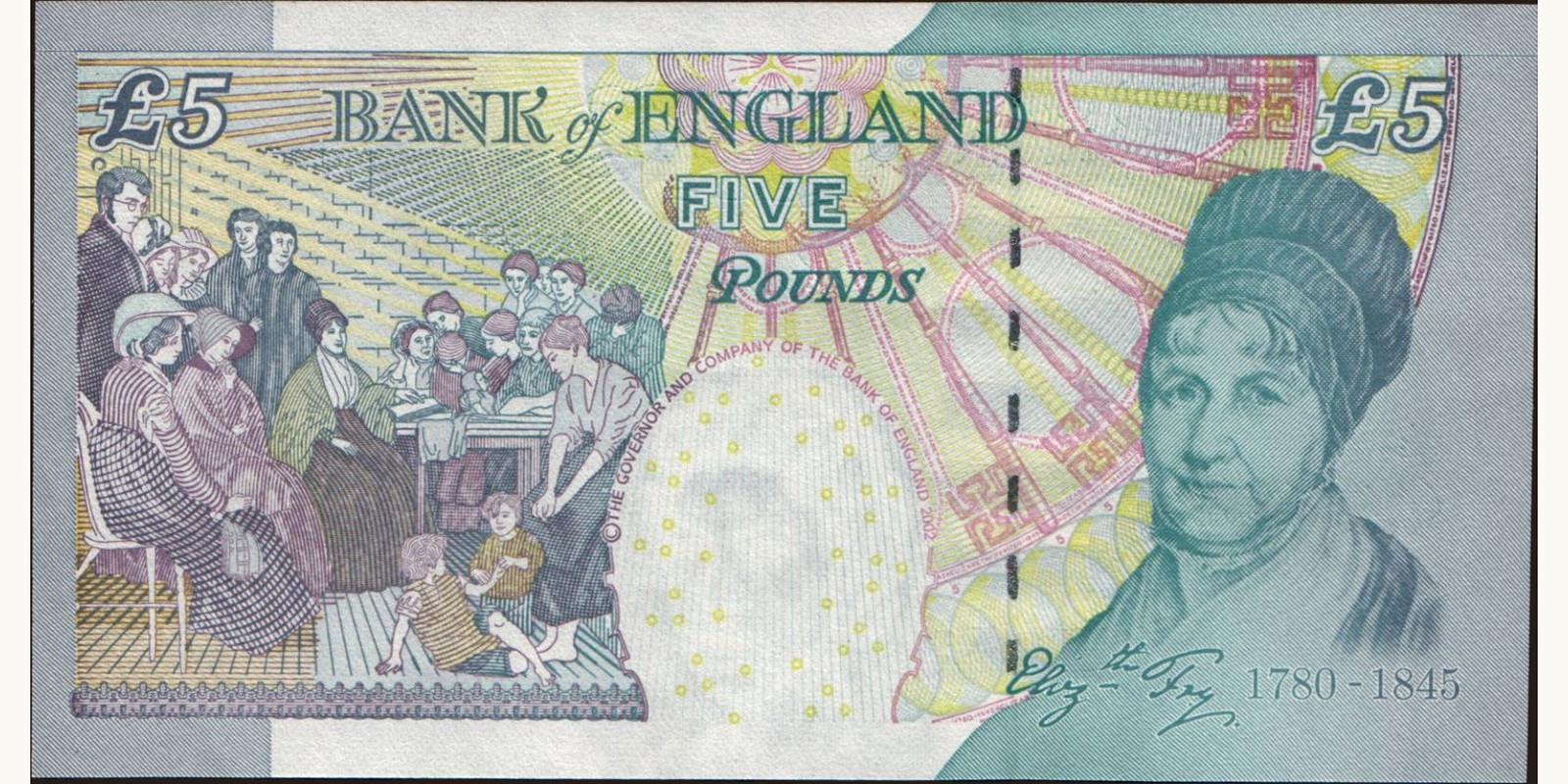 5 pounds United Kingdom 2004 — Back side