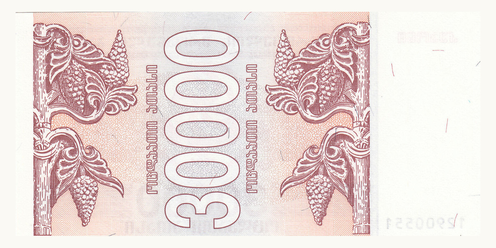 30000 kupon Georgia 1994 — Back side