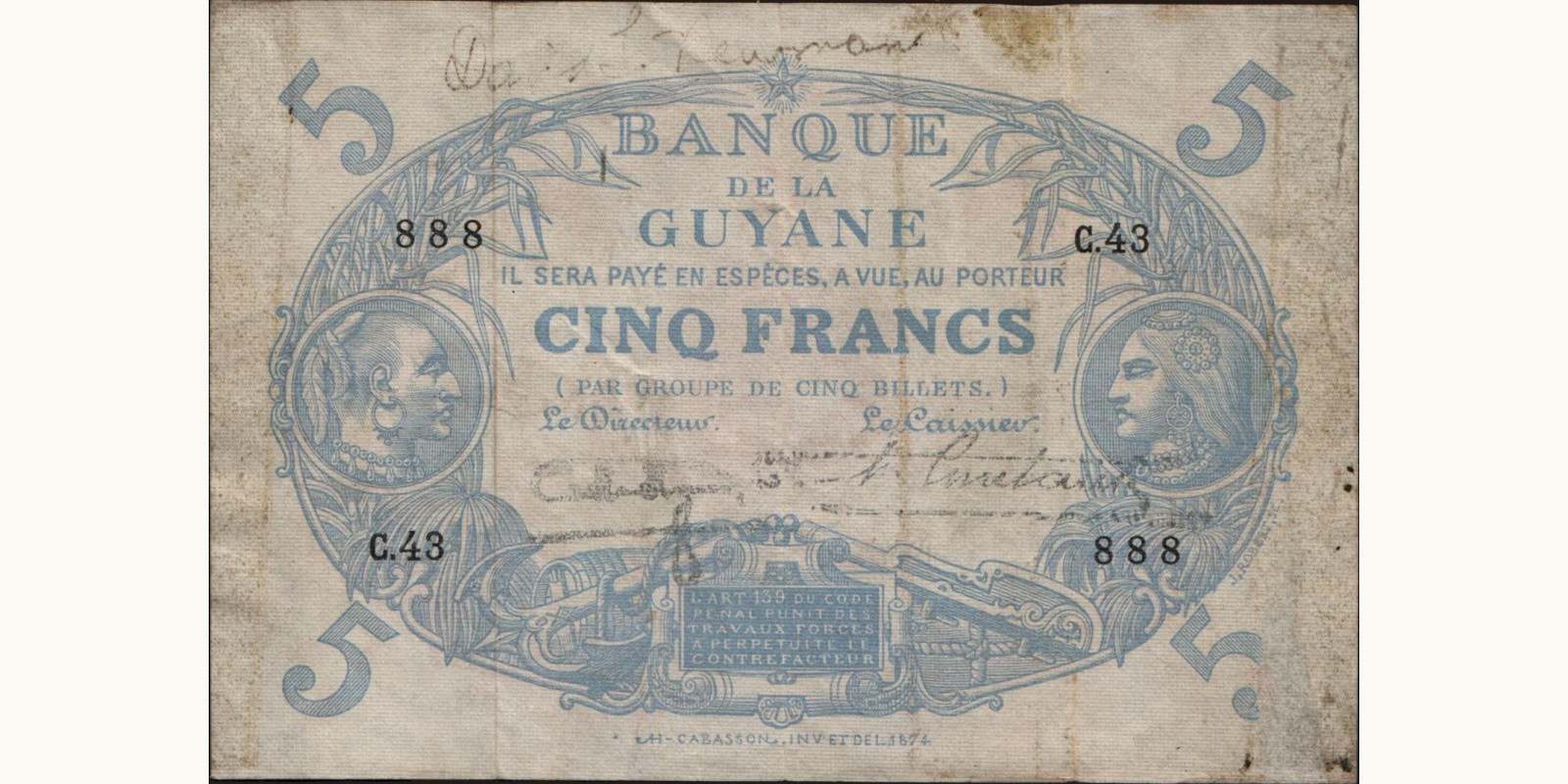 5 francs 1942