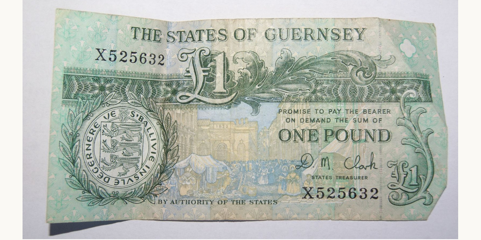 1 pounds Guernsey 2000 — Back side