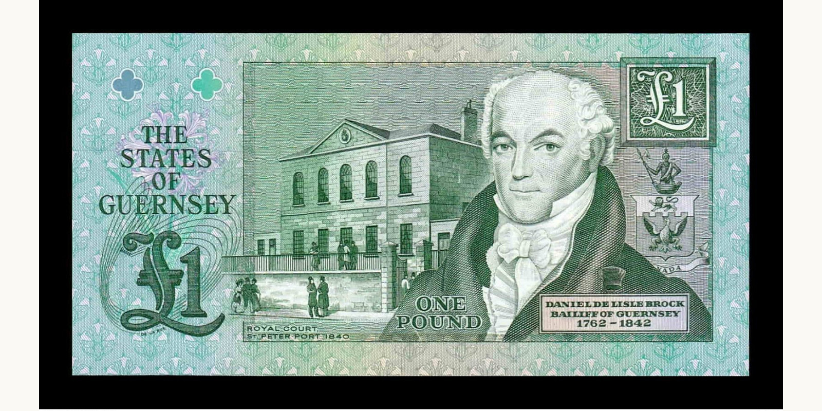 1 pounds Guernsey 2008 — Back side