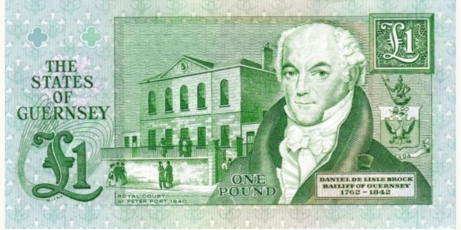 1 pounds Гернси 2010 — Оборотная сторона