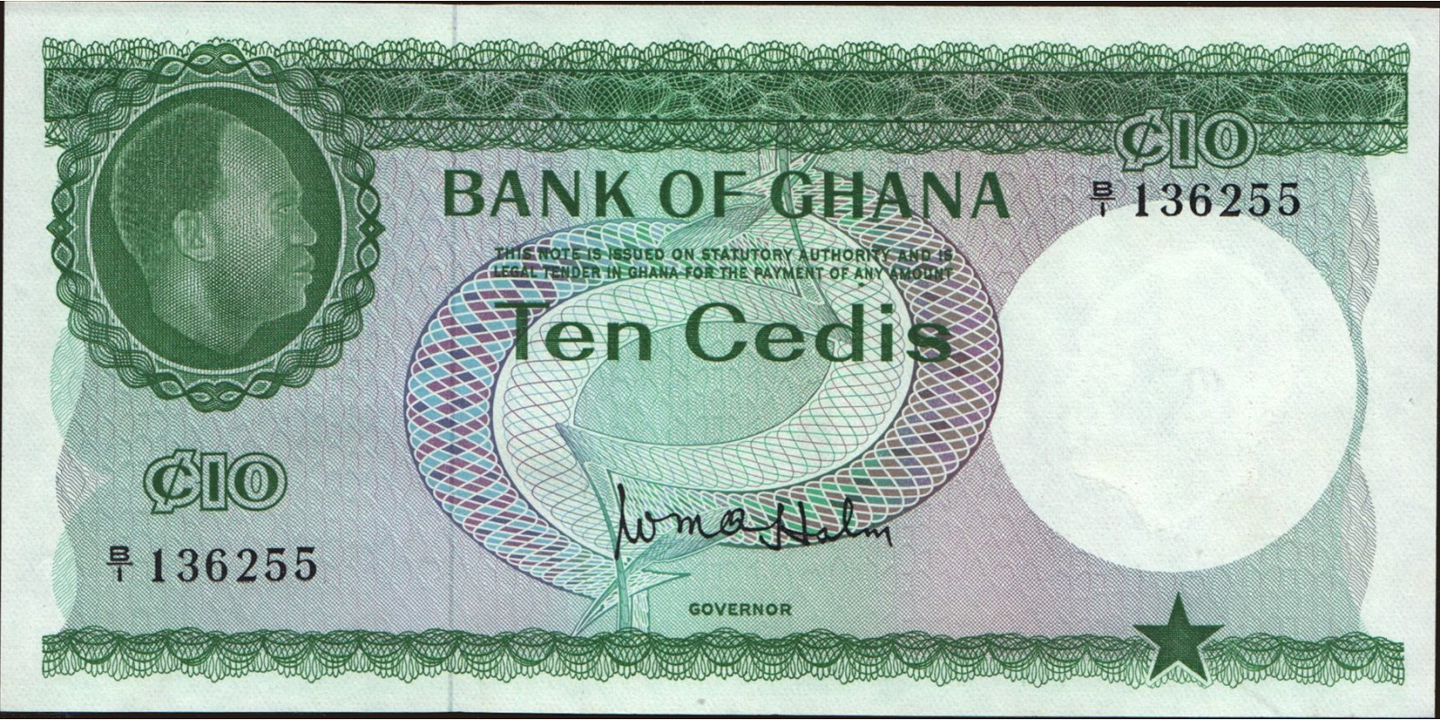 10 cedis 1965