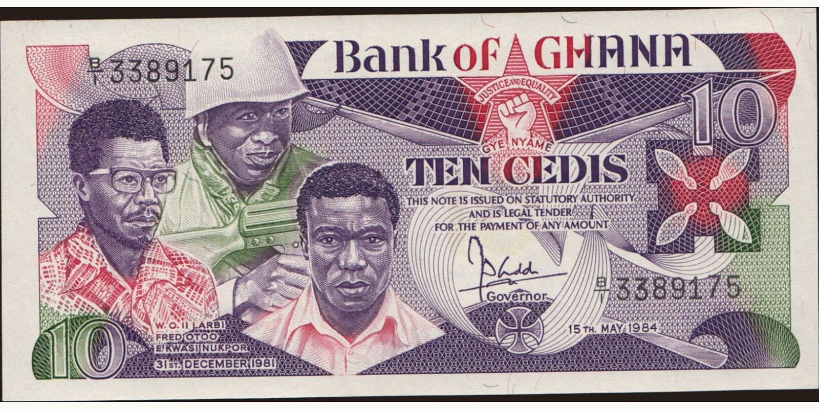 10 cedis 1984