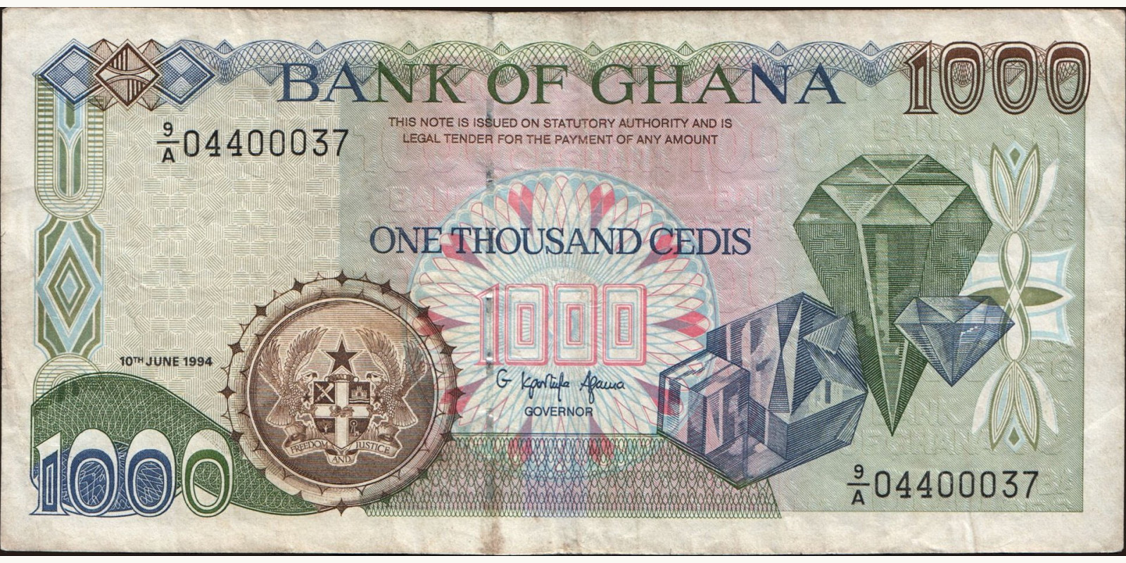 1000 cedis 1994