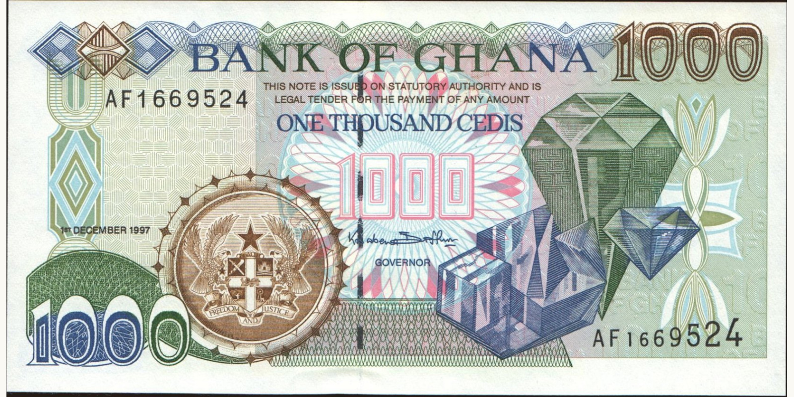 1000 cedis 1997