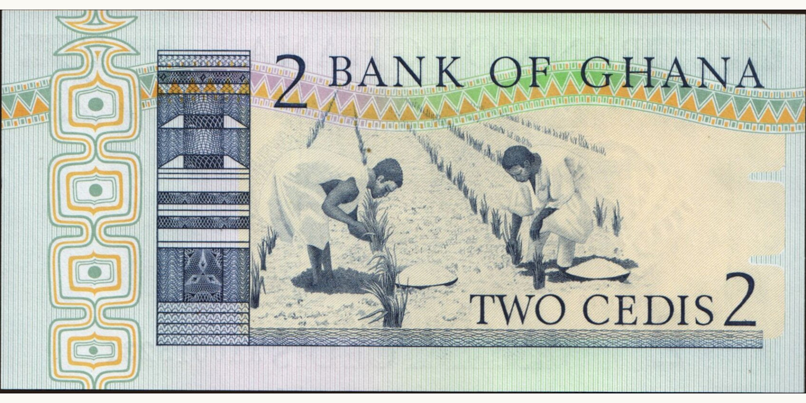 2 cedis Гана 1979 — Оборотная сторона