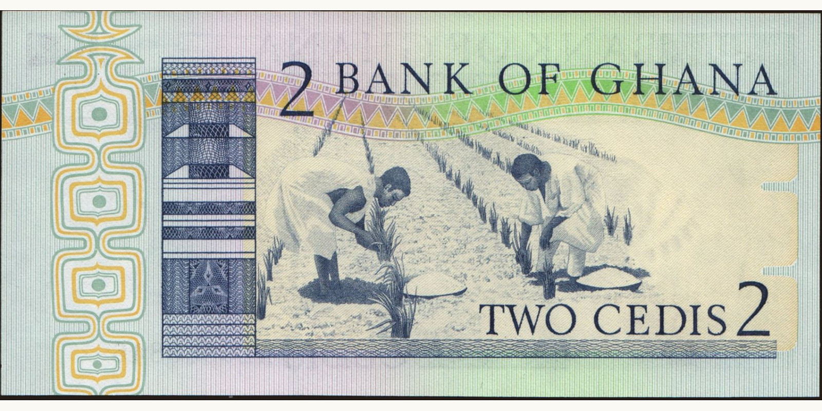 2 cedis Гана 1980 — Оборотная сторона