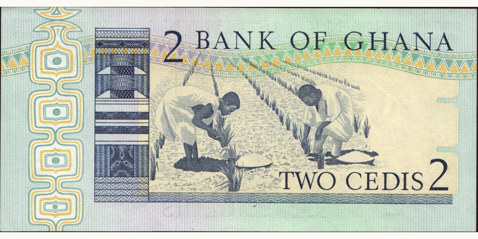 2 cedis Гана 1982 — Оборотная сторона
