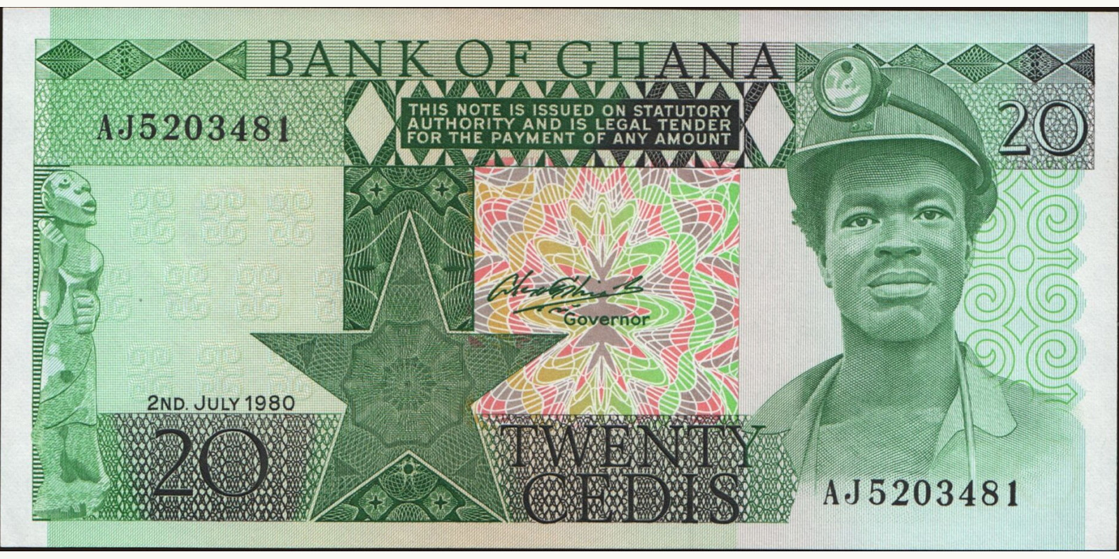 20 cedis 1980
