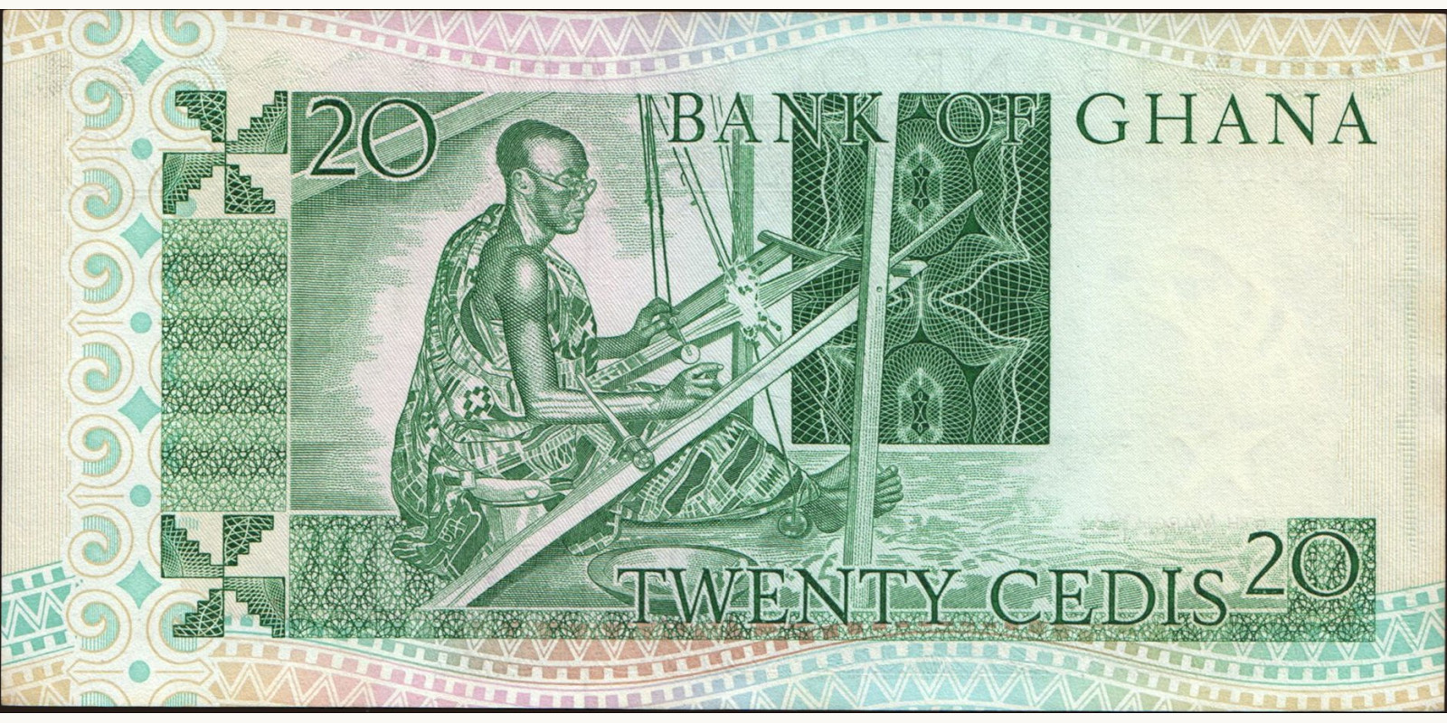 20 cedis Гана 1982 — Оборотная сторона