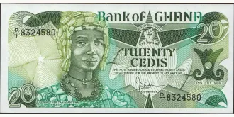 20 cedis 1986