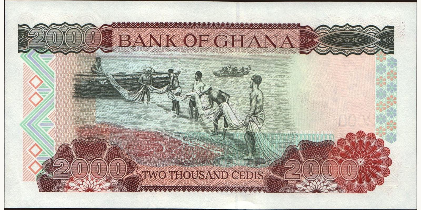 2003 cedis Гана 2000 — Оборотная сторона