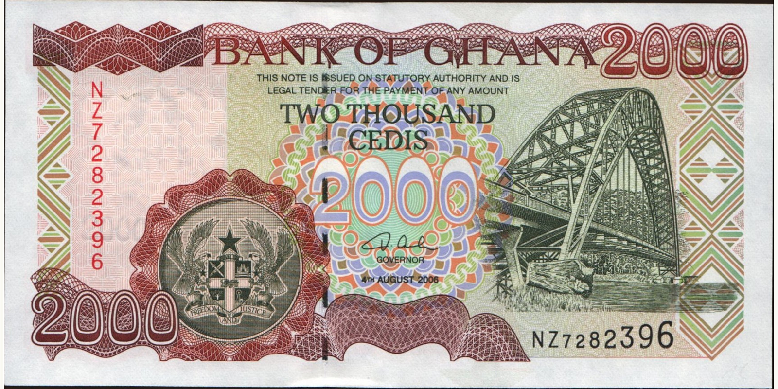 2006 cedis Ghana 2000 — Front side