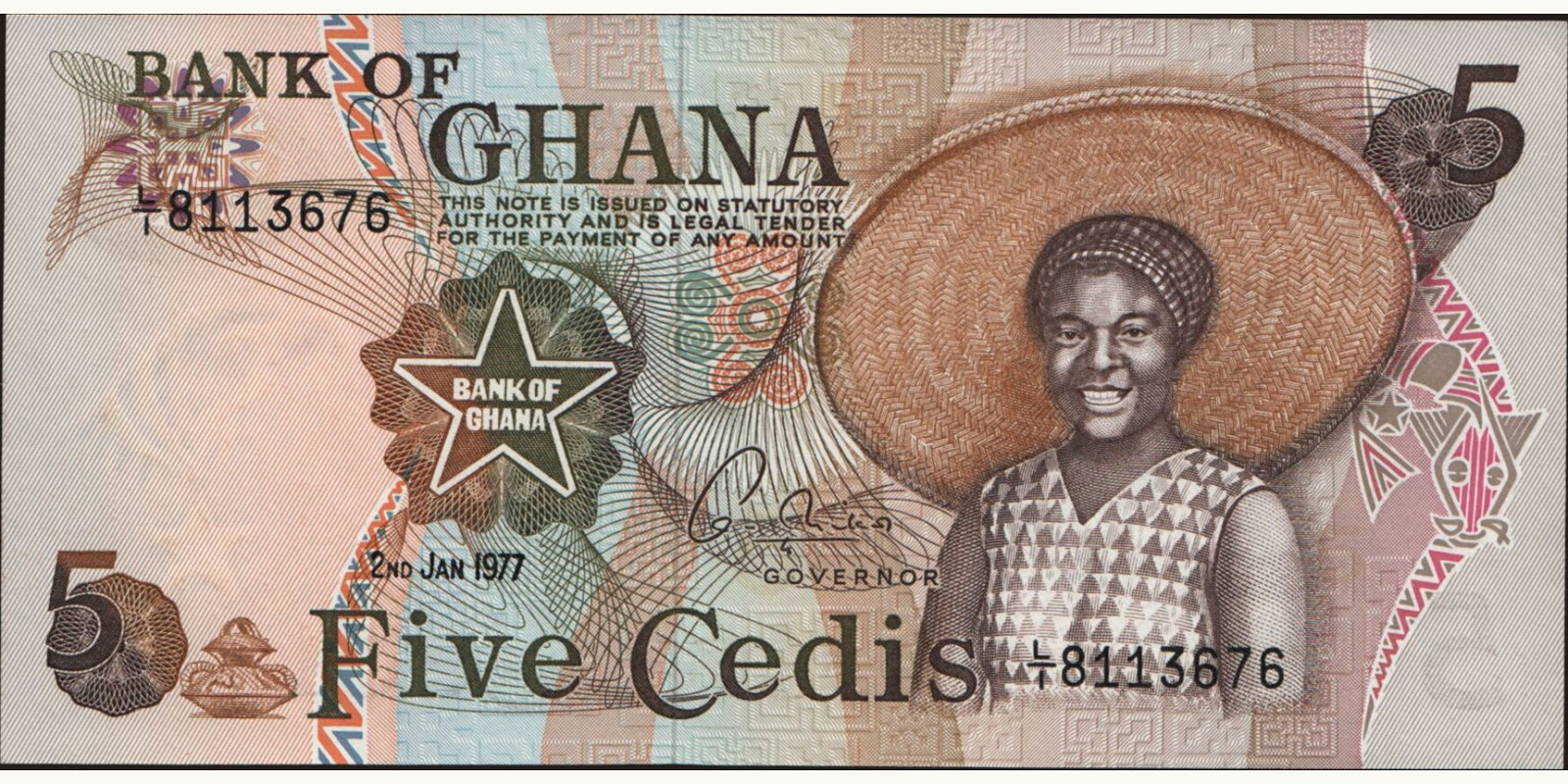 5 cedis 1977