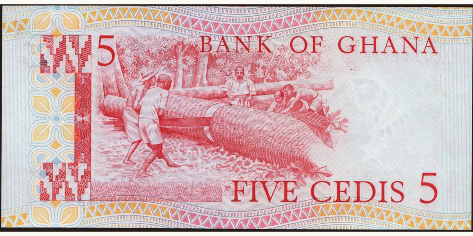 5 cedis Гана 1980 — Оборотная сторона