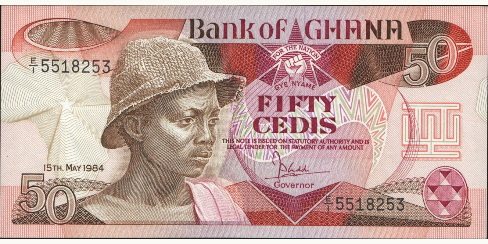 50 cedis 1984