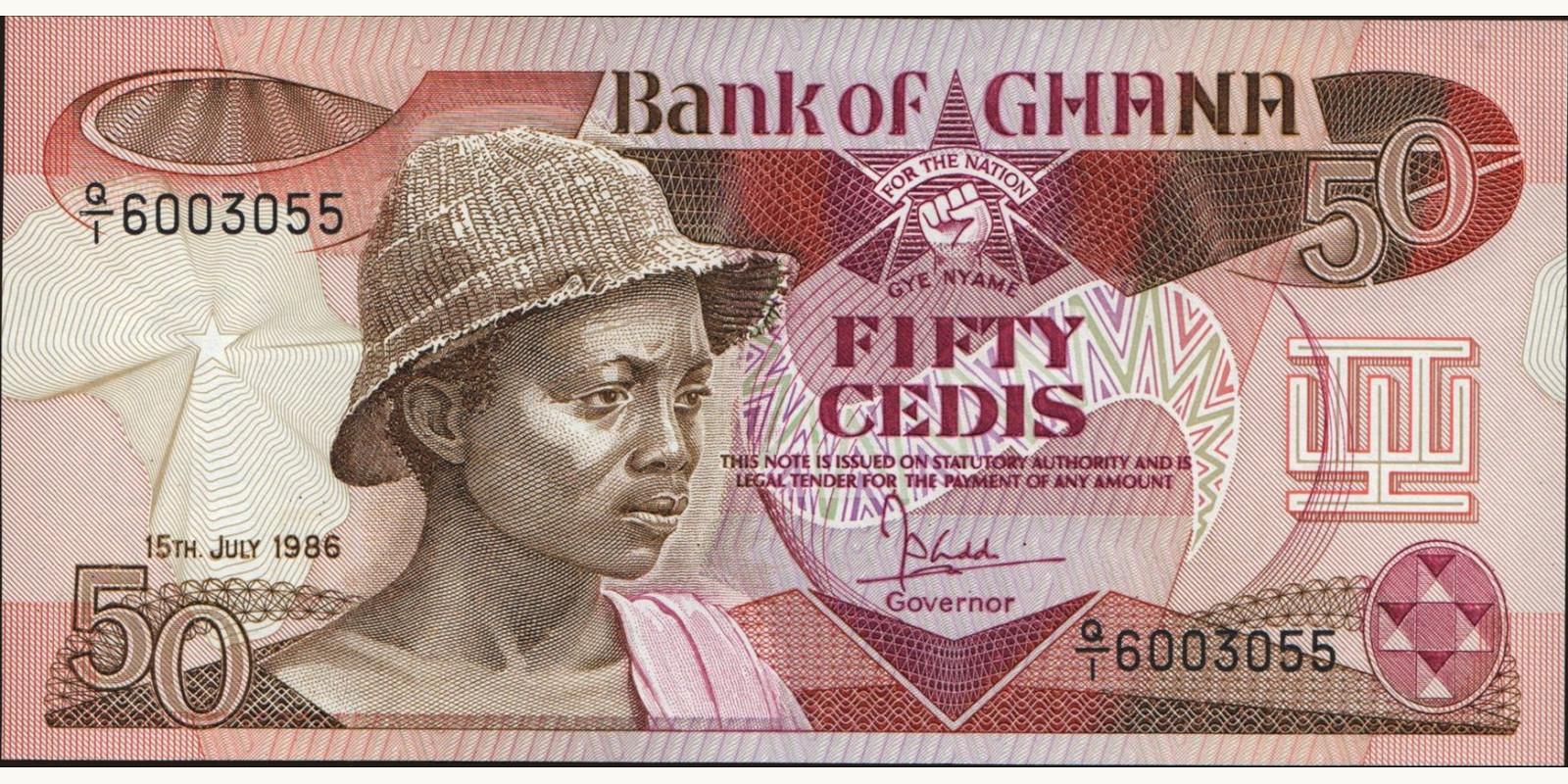 50 cedis 1986